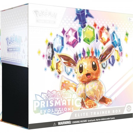 Pokemon Scarlet & Violet Prismatic Evolutions Elite Trainer Box rinkinys (ETB) (anglų k.)